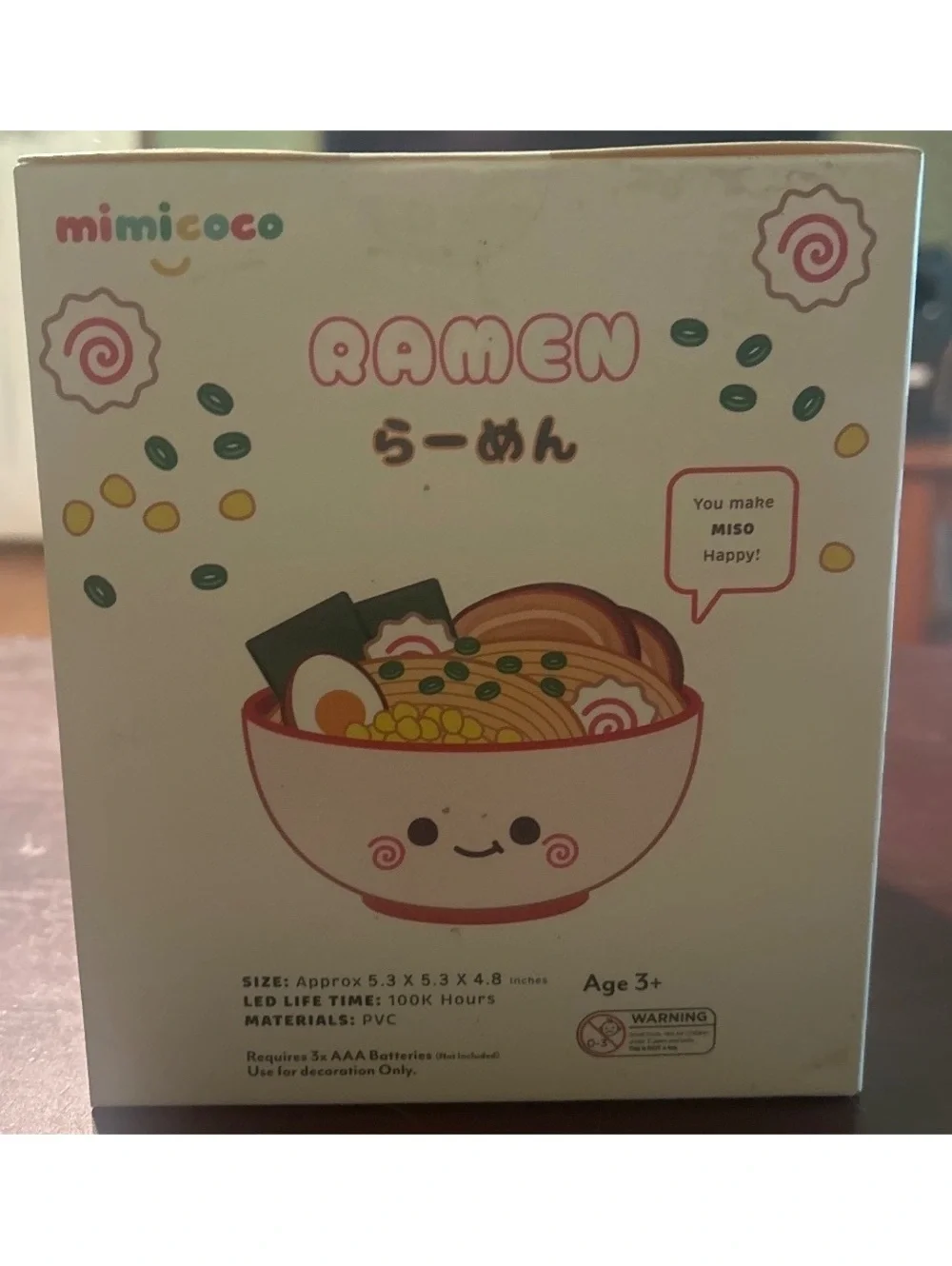 mimicoco Moodlight Warm White Ramen Bowl Night Light